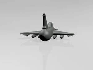 Jet fighter 01 3D Model