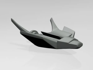 Spaceship 02 3D Model