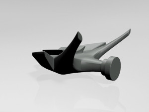 spaceship 02 3D 模型