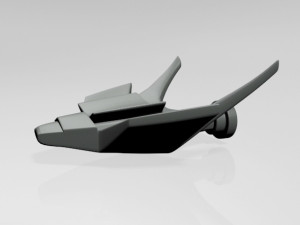 spaceship 02 3D 模型