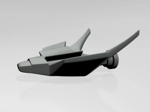 Spaceship 02 3D Model