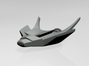 spaceship 02 3D 模型