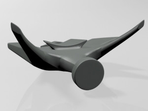 spaceship 02 3D 模型