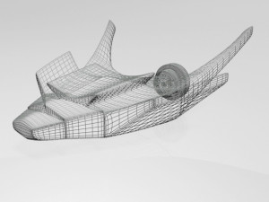 spaceship 02 3D 模型