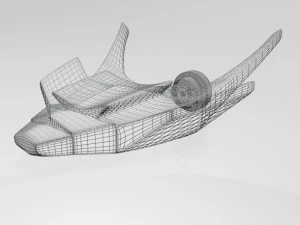 Spaceship 02 3D Model