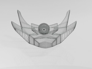 spaceship 02 3D 模型