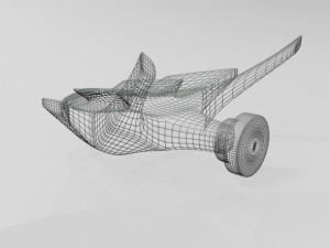 spaceship 02 3D 模型