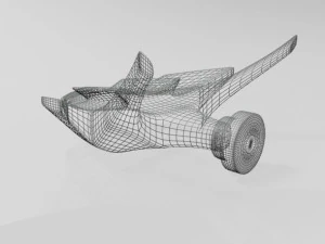 Spaceship 02 3D Model