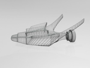 spaceship 02 3D 模型