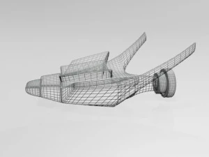 Spaceship 02 3D Model