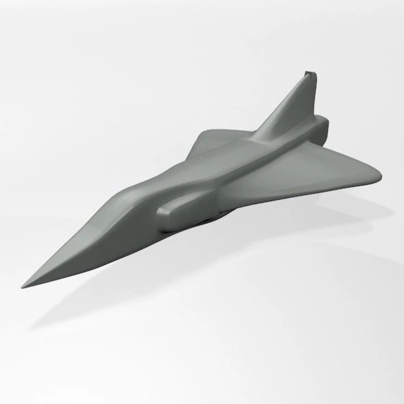 Jet fighter 02 3D Model .c4d .max .obj .3ds .fbx .stl .blend 