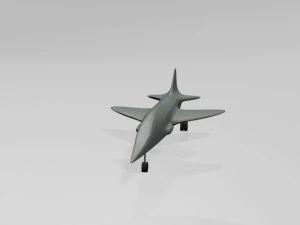 Jet fighter 04 3D Model
