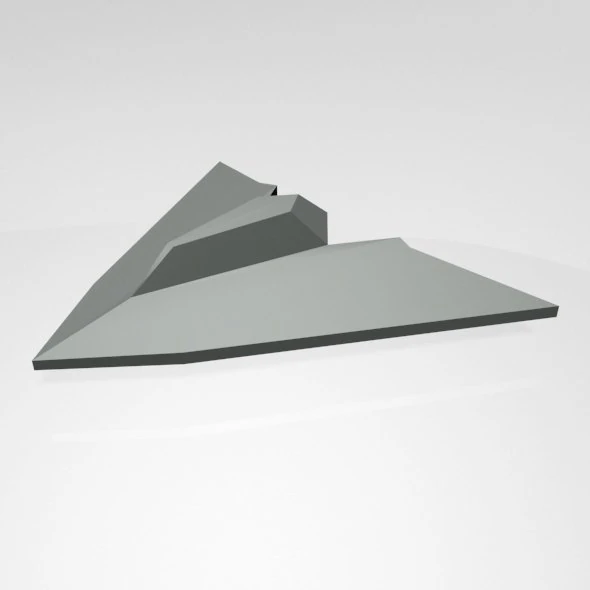 Spaceship 03 3D Model .c4d .max .obj .3ds .fbx .stl .blend 