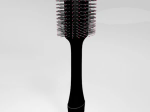 Hair dryer and volumizer brush 01 3D Model