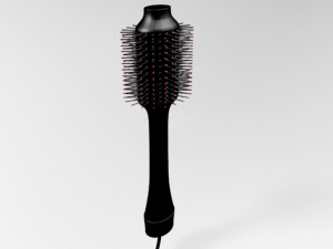 hair dryer and volumizer brush 01 Modèle 3D