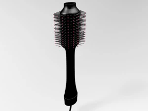Hair dryer and volumizer brush 01 3D Model