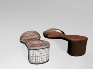 paneled square-toe block-heel sandals 01 3D 모델