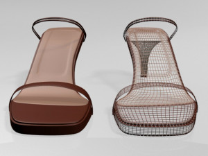 square-toe high-heel strappy sandals 02 3D Model