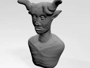 busto della creatura 01 Modello 3D