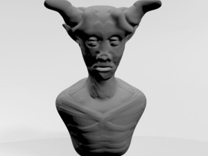 creature bust 01 3D मॉडल