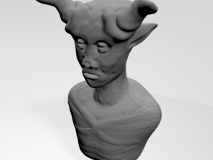 creature bust 01 3D मॉडल