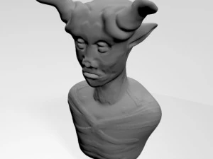 Creature bust 01 3D Model