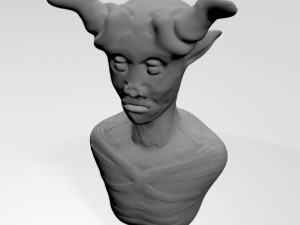 creature bust 01 3D मॉडल