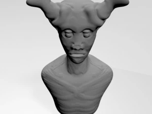 Creature bust 01 3D Model