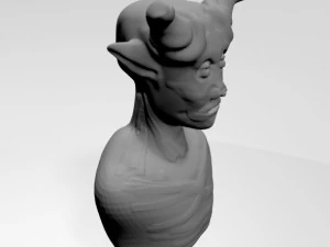 Creature bust 01 3D Model