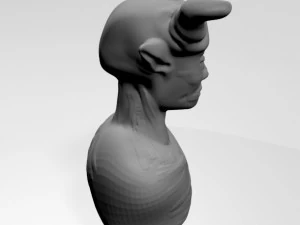 Creature bust 01 3D Model