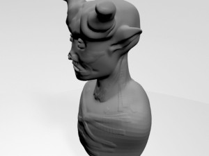 creature bust 01 3D मॉडल