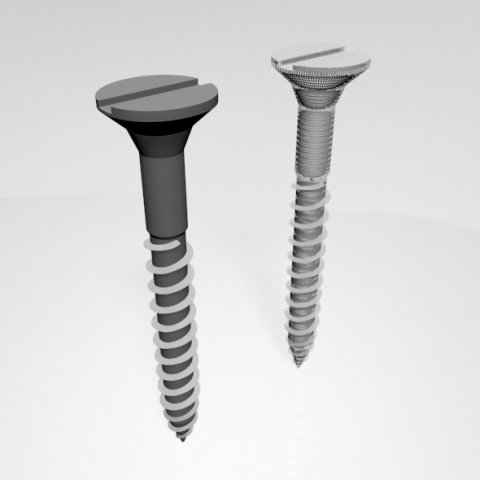 drywall screw 04 3D Model .c4d .max .obj .3ds .fbx .stl .blend 