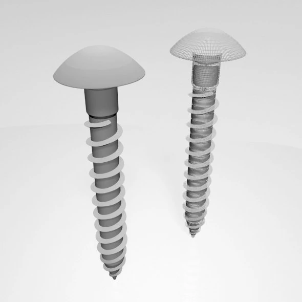 Drywall screw 05 3D Model .c4d .max .obj .3ds .fbx .stl .blend 