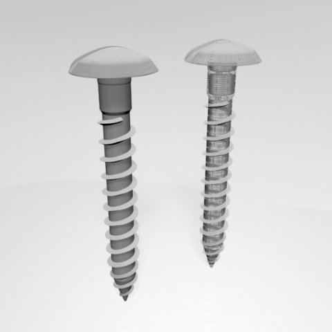 drywall screw 07 3D Model .c4d .max .obj .3ds .fbx .stl .blend 