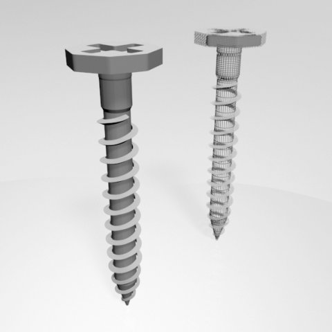 drywall screw 08 Model 3D .c4d .max .obj .3ds .fbx .stl .blend 