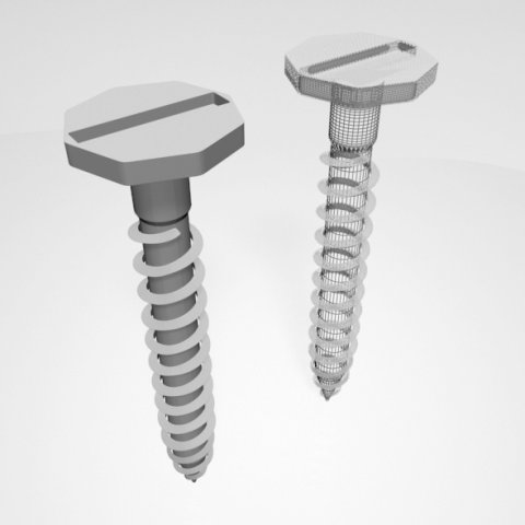 drywall screw 09 Model 3D .c4d .max .obj .3ds .fbx .stl .blend 