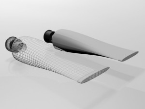 aluminium barrier tube 01 Modelo 3D
