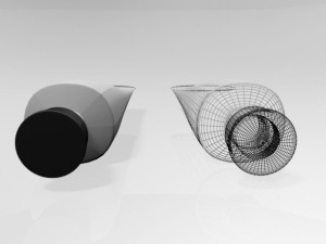 aluminium barrier tube 01 Modelo 3D