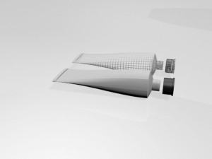 aluminium barrier tube 01 Modelo 3D