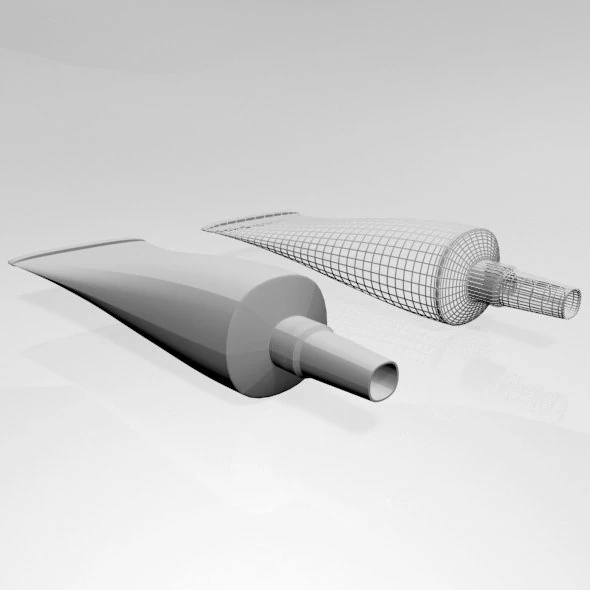 Aluminium barrier tube 02 3D Model .c4d .max .obj .3ds .fbx .stl .blend 
