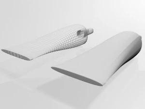 Aluminium barrier tube 02 3D Model