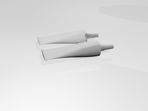 aluminium barrier tube 02 3D-Modell