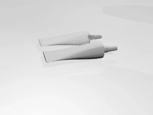 Aluminium barrier tube 02 3D Model