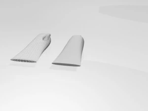 Aluminium barrier tube 02 3D Model