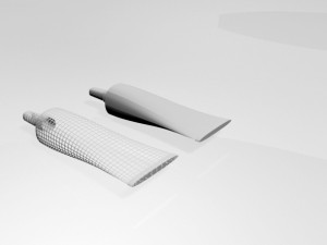 aluminium barrier tube 02 3D-Modell