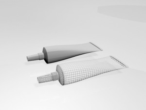 aluminium barrier tube 02 3D-Modell