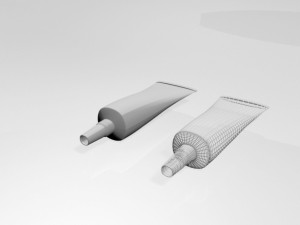 aluminium barrier tube 02 3D-Modell