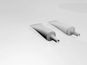Aluminium barrier tube 02 3D Model