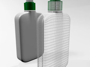 Facial cleanser bottle 01 3D Model