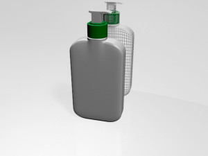 facial cleanser bottle 01 3D Model